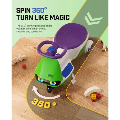 N10 Pro 12V Electric Wiggle Car with Pedal