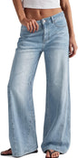 Trendy Queen Women's High Waisted Wide Leg Jeans – Barrel Baggy Pants