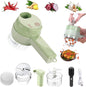 4-in-1 Electric Vegetable Cutter Set – Handheld Mini Electric Grinder & Food Chopper