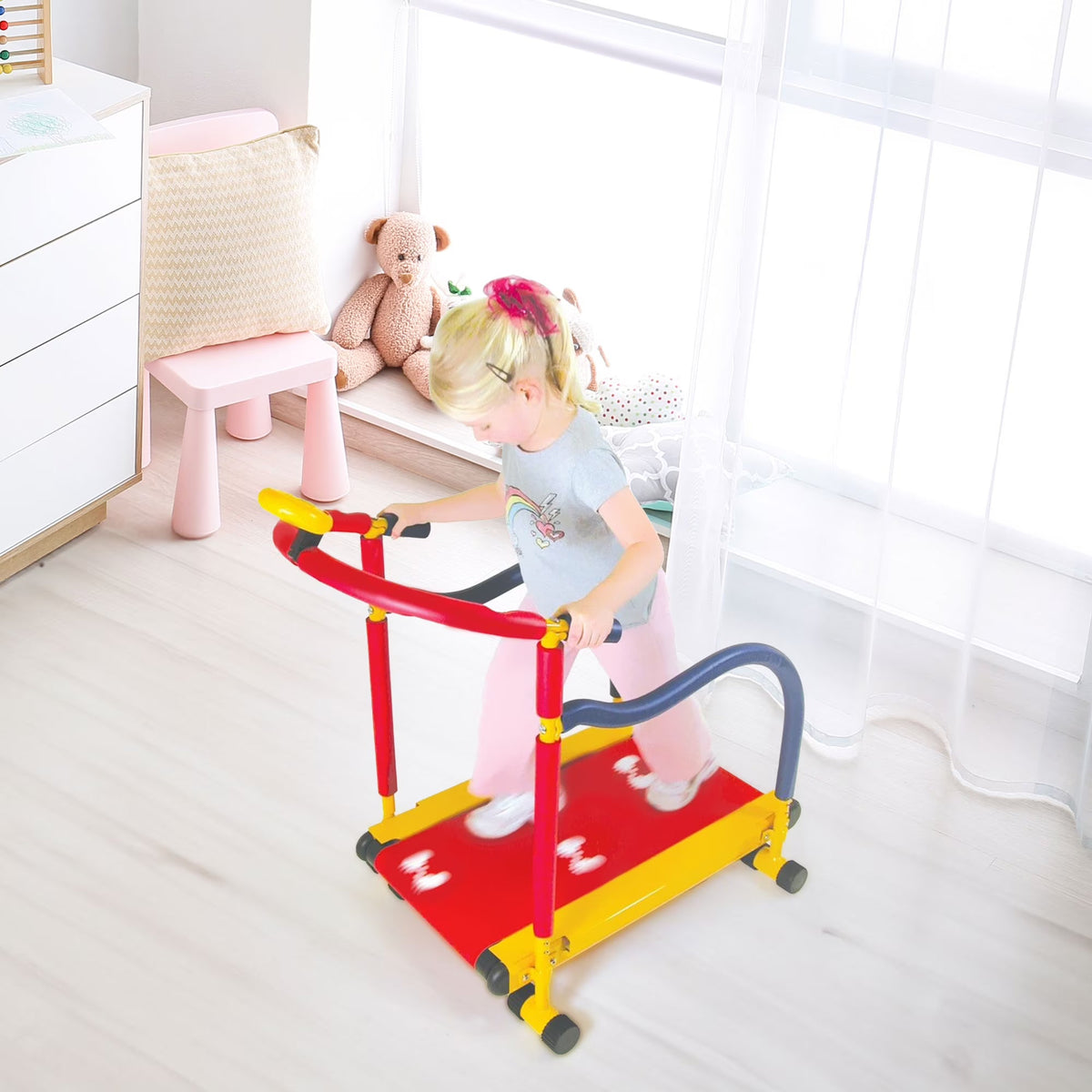 Redmon Kids Manual Treadmill with LCD Monitor