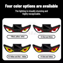 NXY NX03 Solar LED Devil Eye Decorative Light – Dynamic Emoji Triangle Car Ambient Lamp