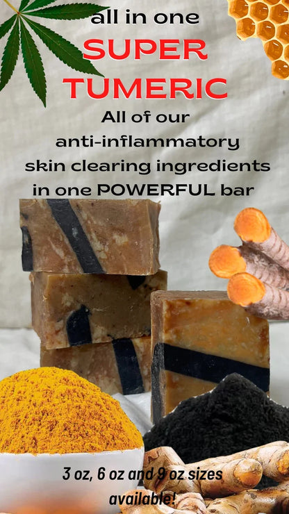 All in One Super Turmeric Soap – 4-in-1 Turmeric Blend Natural Bar