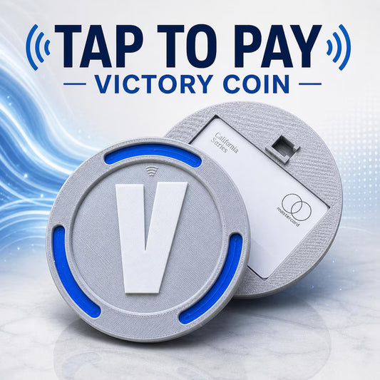 3D Printed Victory Coin Card Holder | NFC Tap to Pay Gamer Wallet