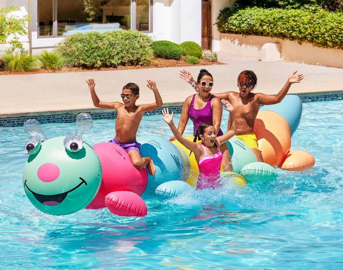 Giant Inflatable Animal Float – Caterpillar / Snake | Oversized Pool Float